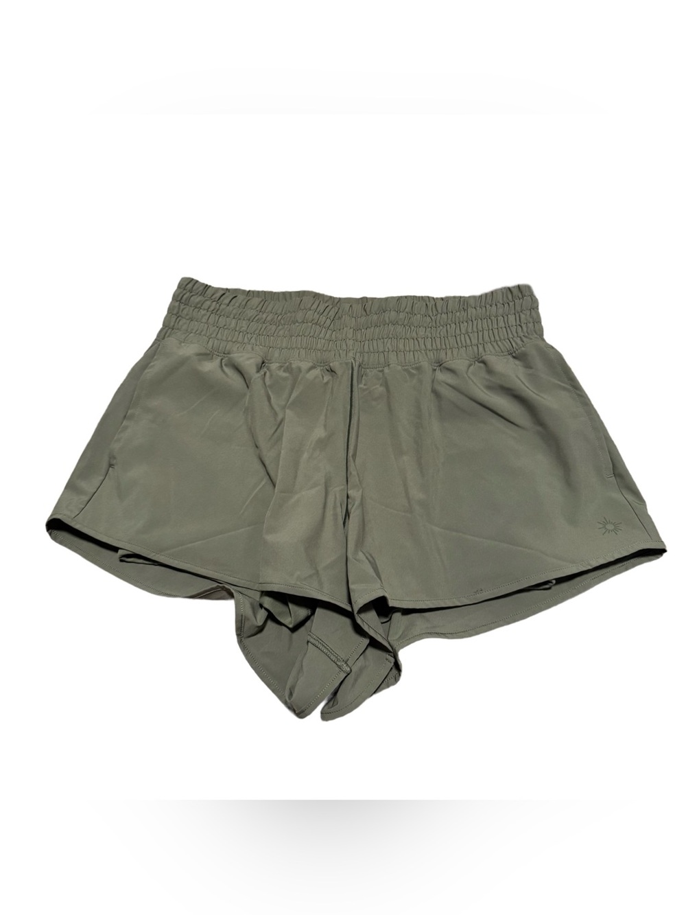 Aerie Offline Hot Stuff Short Women's Medium Green Athletic Lined Pockets NWT - Picture 4 of 6